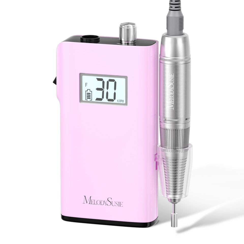 MelodySusie front view showing compact clip-on body and handpiece for easy portability