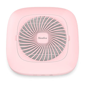 MelodySusie front view showing pink dust collector and compact footprint, improves workspace cleanliness