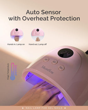 MelodySusie timer control detail showing 30s 60s 99s options for precise curing