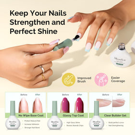 MelodySusie manicure tools and accessories laid out for complete at-home salon use