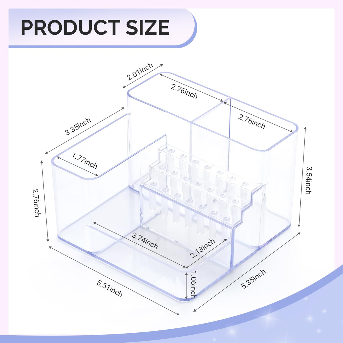 MelodySusie two upper compartments storing files and pens for organized tools