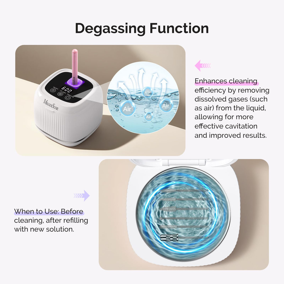 MelodySusie with rings and earrings inside showing versatile jewelry cleaning
