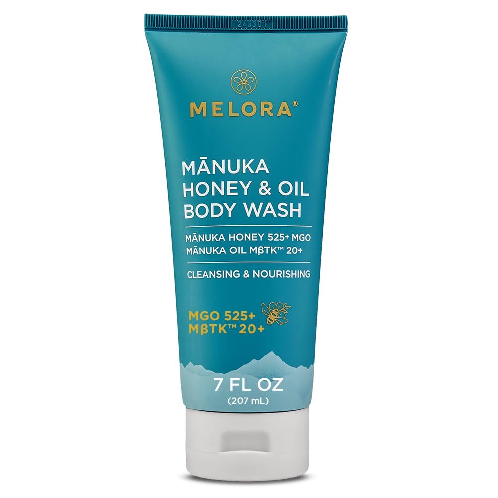MELORA front packaging showing 7 oz bottle and benefits