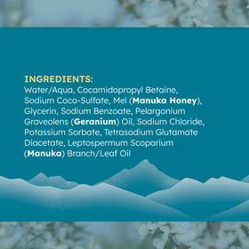 MELORA label close-up showing ingredients and quality sourcing