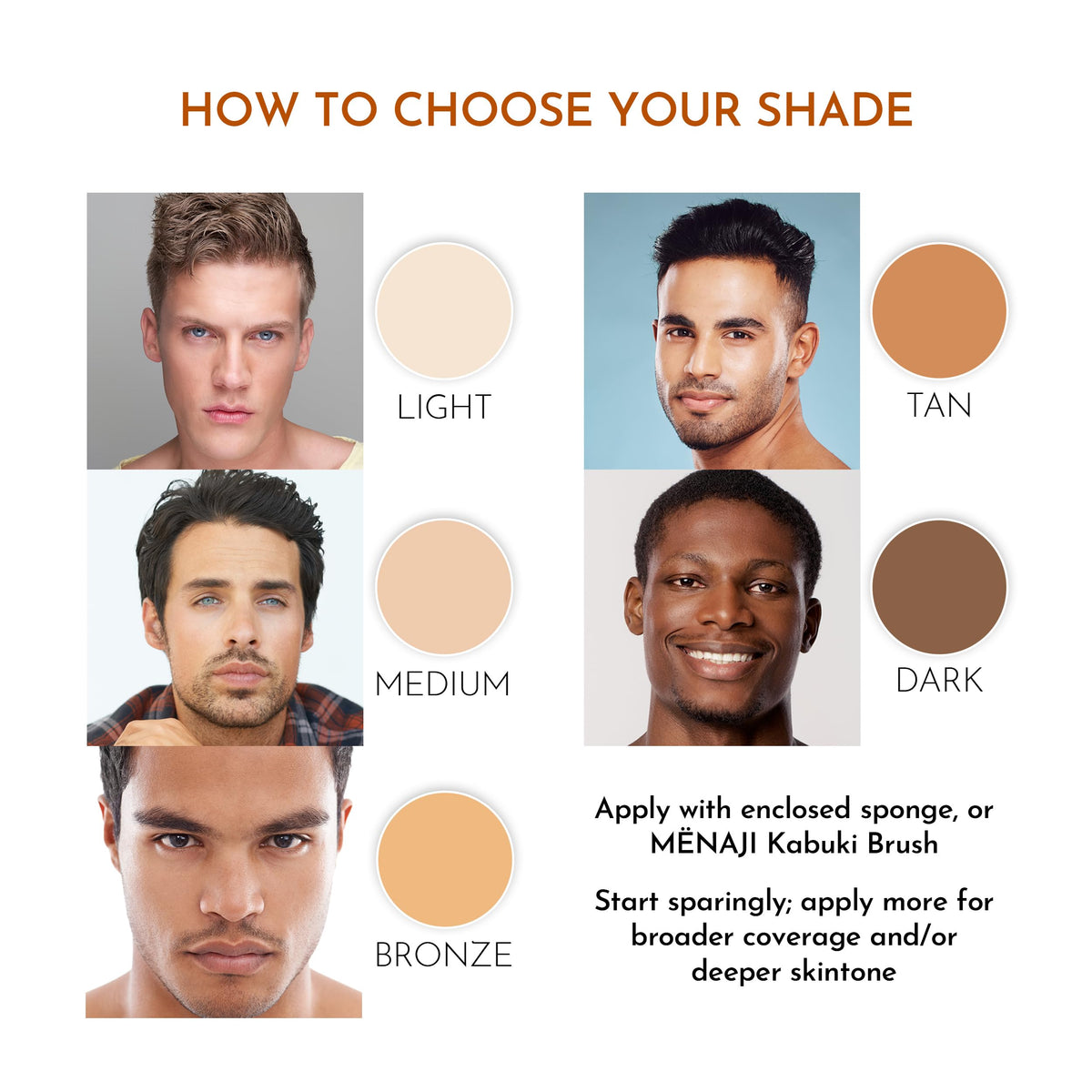 MËNAJI application with brush demonstrating even coverage and reduced shine