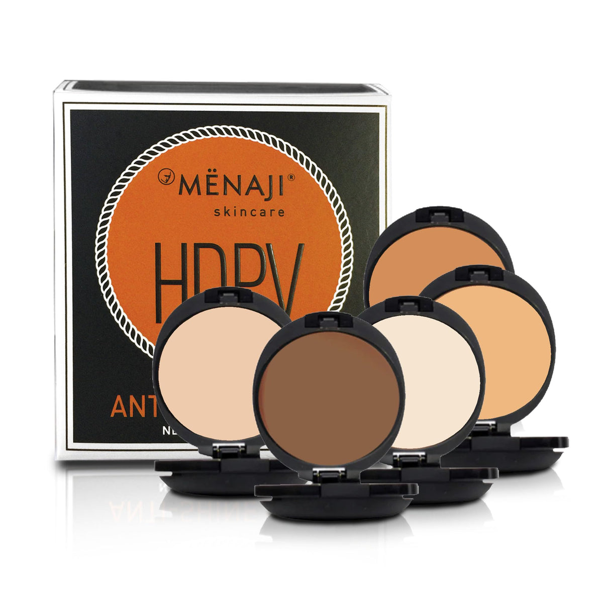 MËNAJI concealer and powder combo illustrating stronger coverage and seamless blend