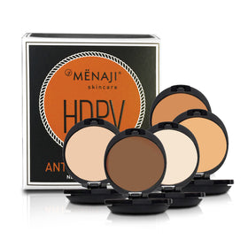 MËNAJI concealer and powder combo illustrating stronger coverage and seamless blend