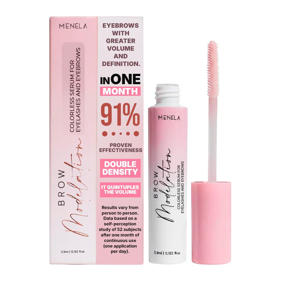 Menela front packaging showing compact 3.9 mL tube and label benefit