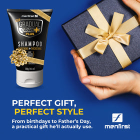 MENFIRST paired with beard wash and pomade for coordinated head-to-beard grooming