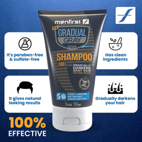 MENFIRST close-up of pump and label highlighting easy daily application benefit