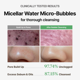 MENOKIN application on wet face using foam showing gentle massage and removal