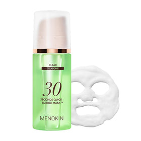 Menokin front packaging showing clear bottle and easy-pump for fast use