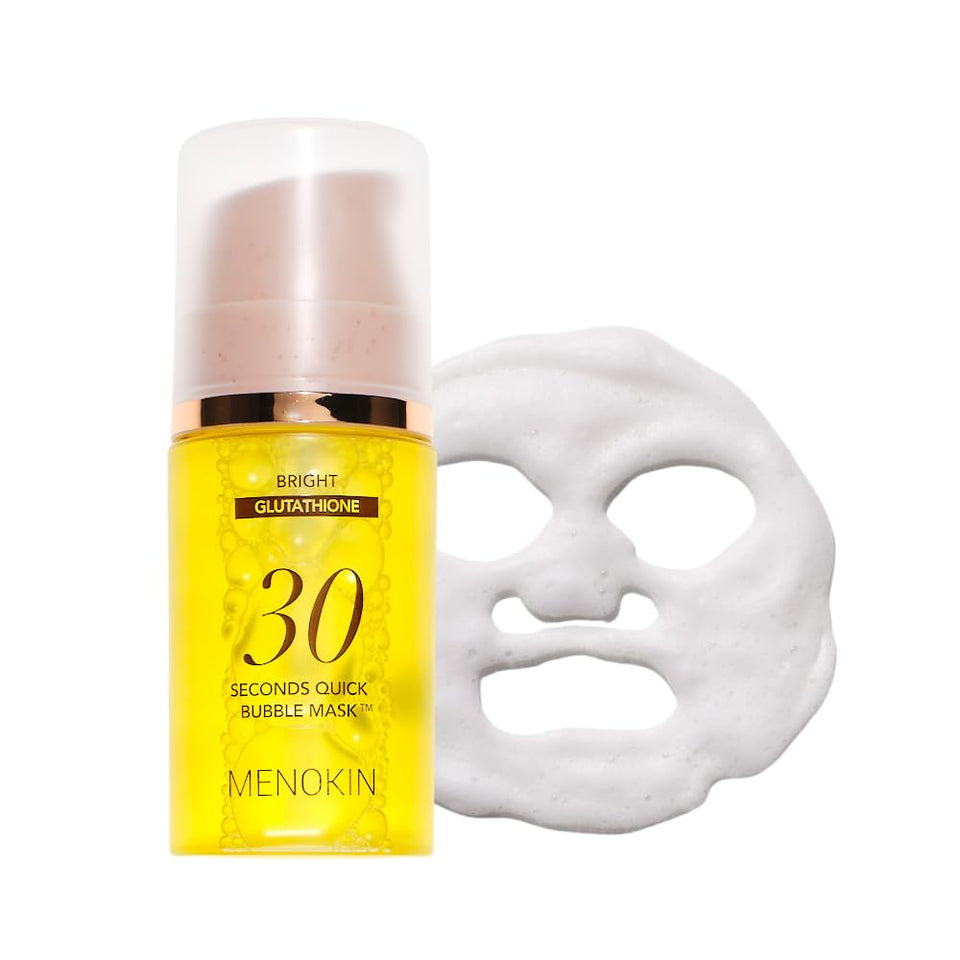 MENOKIN front bottle showing brightening serum for quick radiance