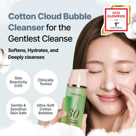 MENOKIN close-up of airy foam texture demonstrating gentle lather