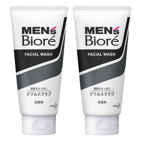 メンズビオレ front packaging showing twin 130g tubes and benefits