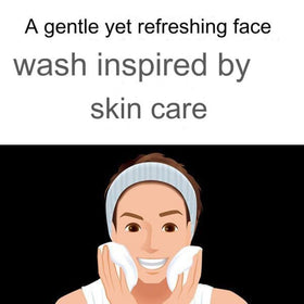 メンズビオレ beside a razor to show 130g tube size and routine fit