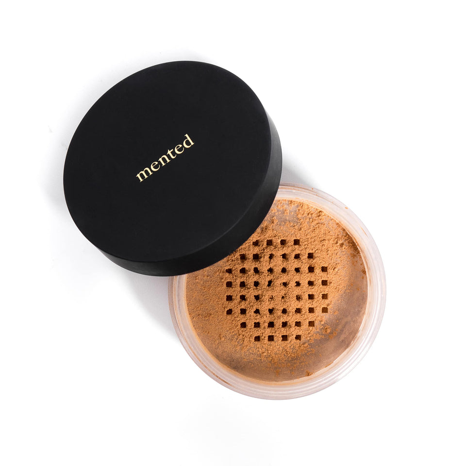 Mented compact front view showing sleek portable design and matte benefit
