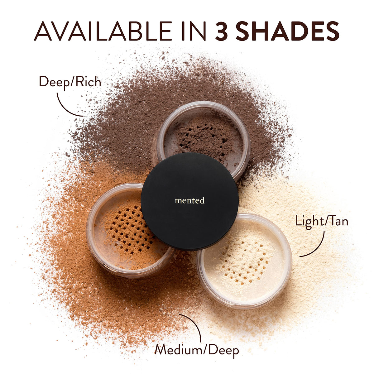 Mented compact in hand demonstrating portable size and on-the-go convenience