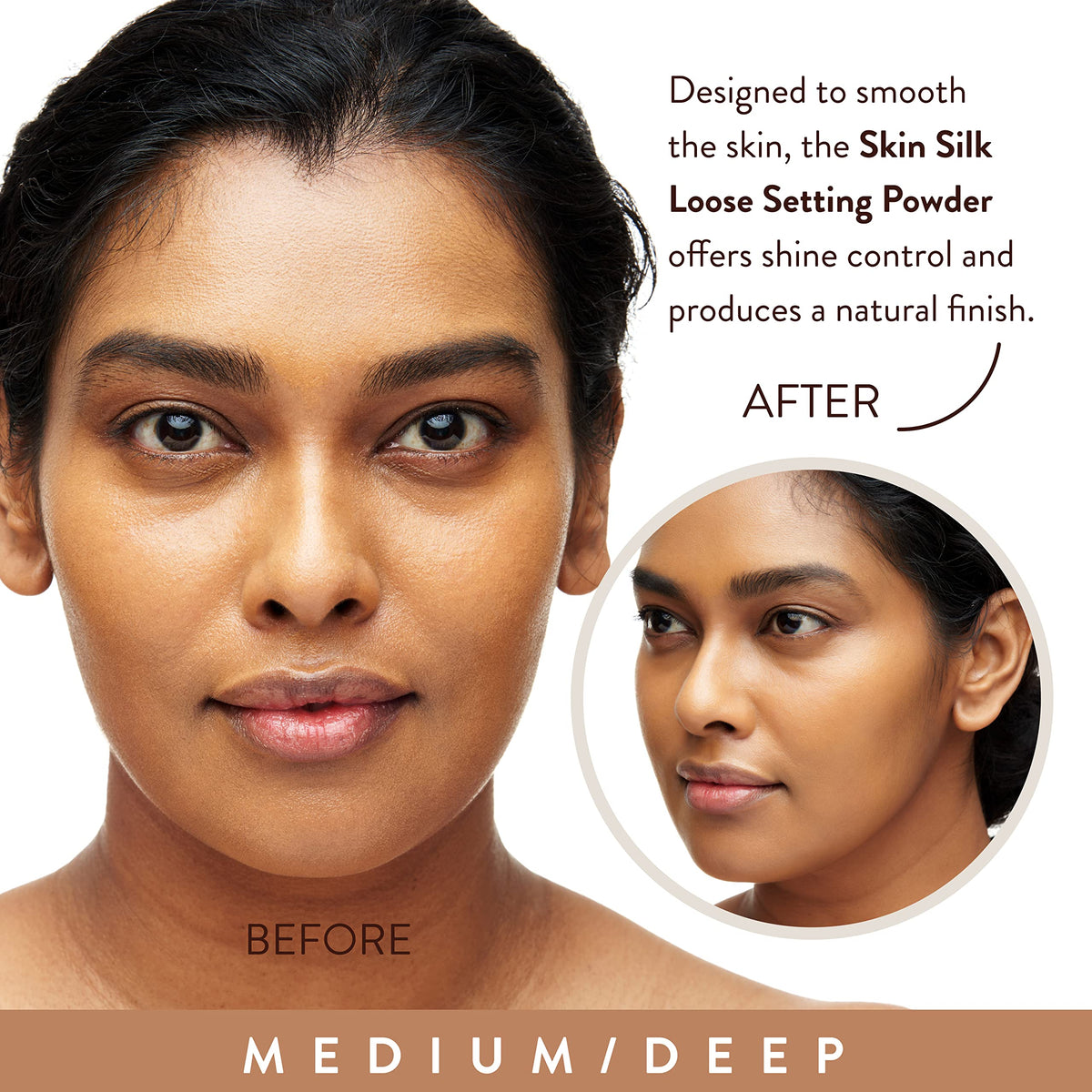 Mented powder texture close-up highlighting fine milled finish and blur effect