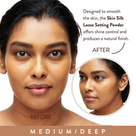 Mented powder texture close-up highlighting fine milled finish and blur effect
