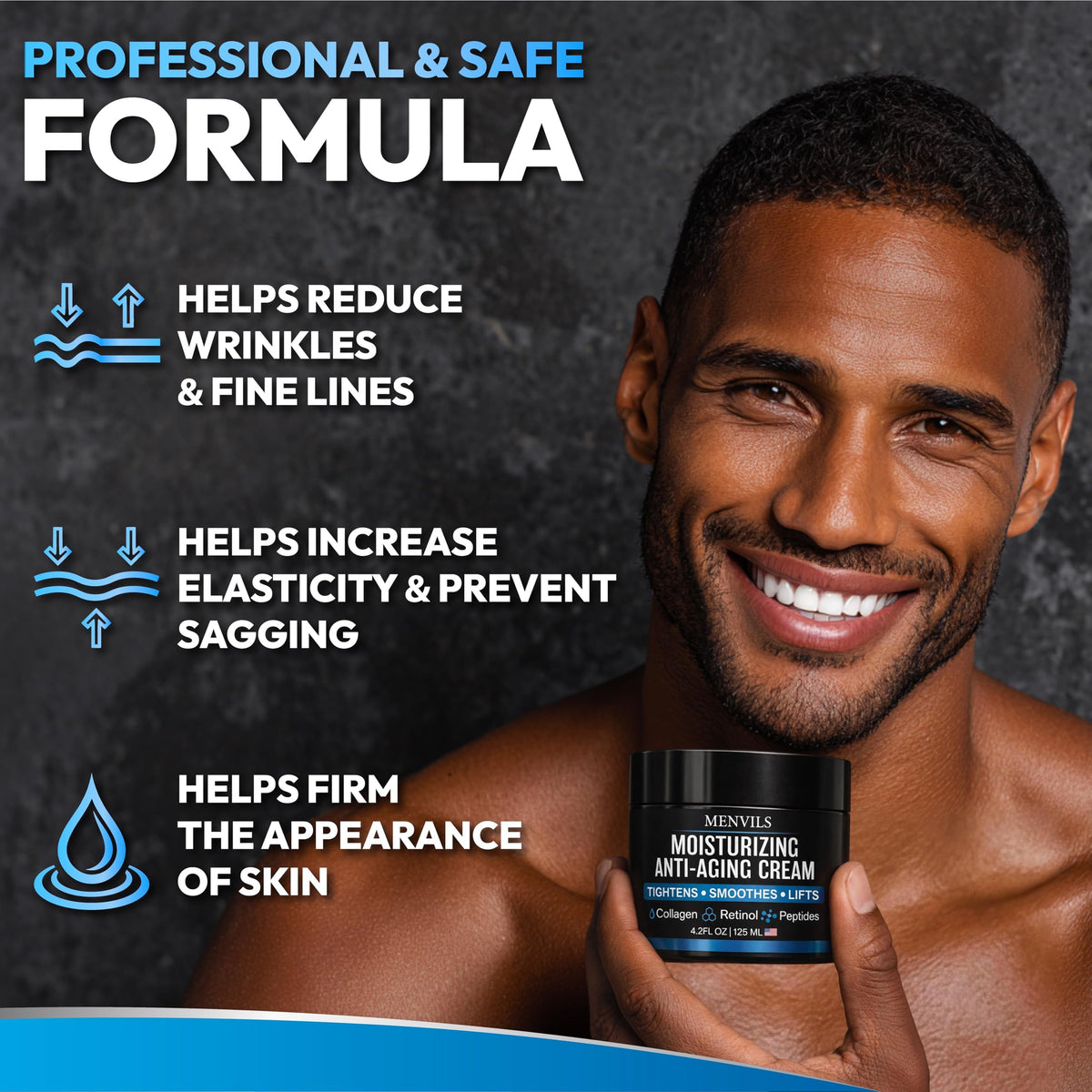 Menvils after-shave application demonstrating soothing hydration after shaving