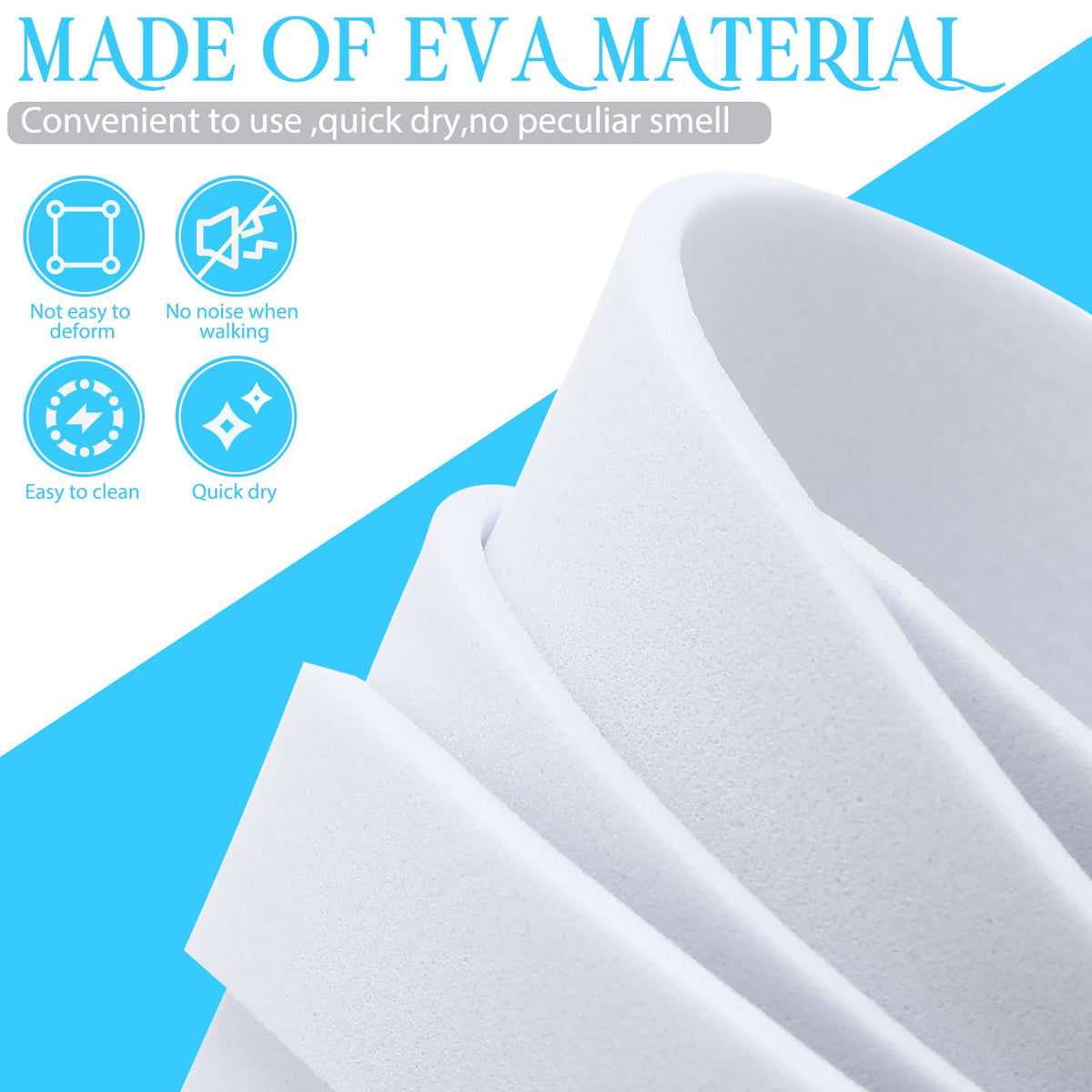 Mepase foam close-up revealing soft texture for comfortable short-term wear