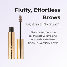 Merit tapered brush close-up demonstrating precision for feathered, natural application benefit
