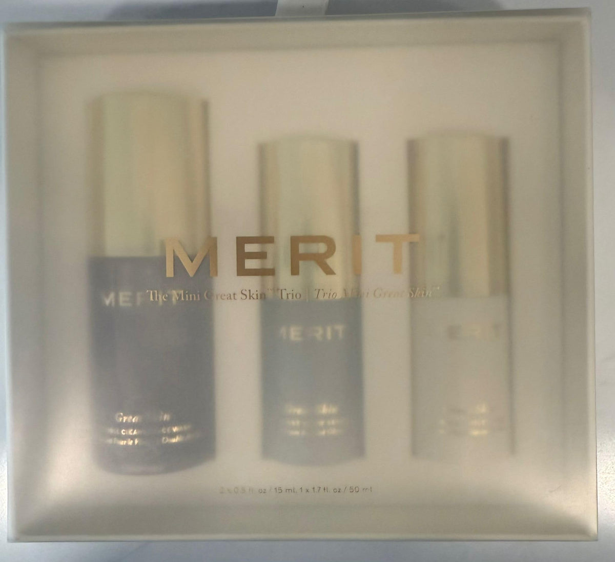 MERIT close-up of Double Cleanse face wash texture revealing gentle, non-drying formula