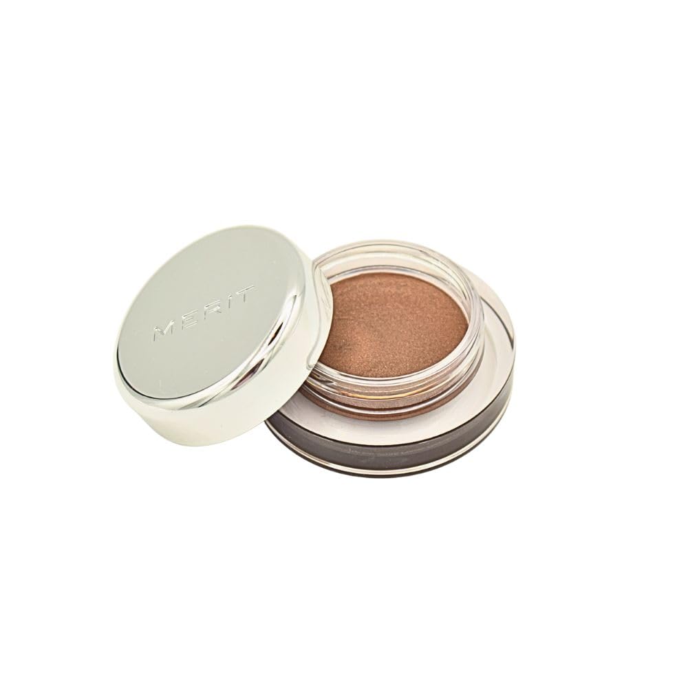 Merit Solo Shadow front packaging showing compact bronze shade and sleek design benefit: easy storage