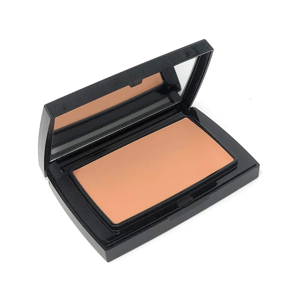 Merle Norman compact front view showing sleek packaging and shade