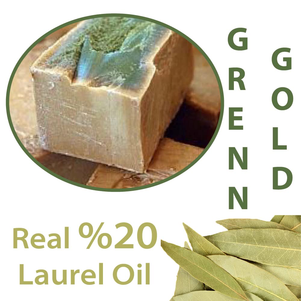 Close-up of Merlinera Aleppo soap texture and edges showing handcrafted finish and long-lasting quality