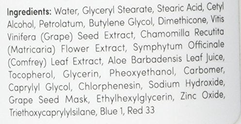 Merlot product with red grape seed extract emphasizing antioxidant skin benefits