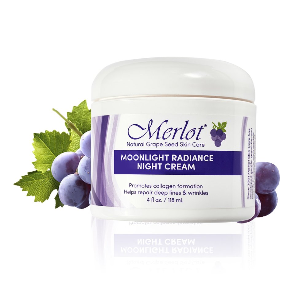 Merlot Moonlight front jar showing packaging and product name with clarity