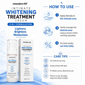 Mesoderm RX next to a hand for accurate size and travel-friendly scale