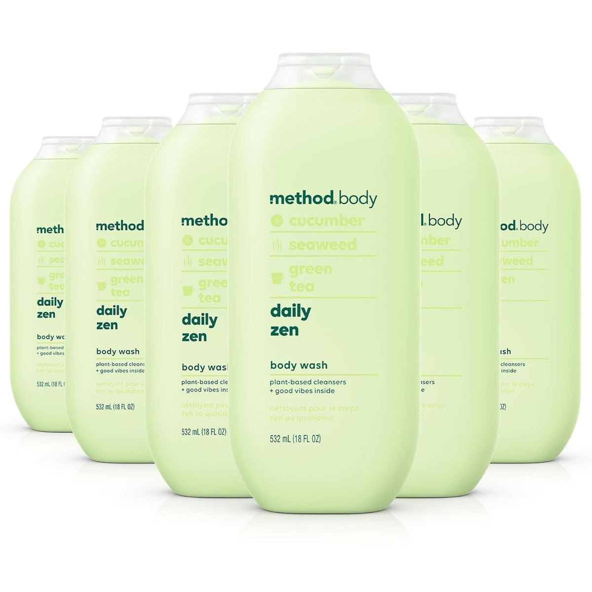 Method Daily Zen front packaging showing label and size, neat presentation benefit