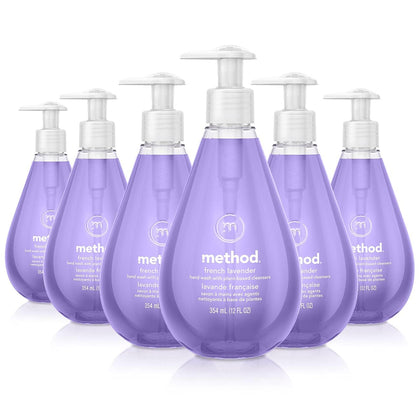 Method French Lavender front packaging showing six bottle pack and scent