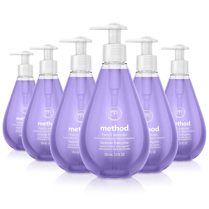 Method French Lavender front packaging showing six bottle pack and scent