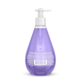 Method label and pump detail highlighting ingredients and recycled bottle benefits