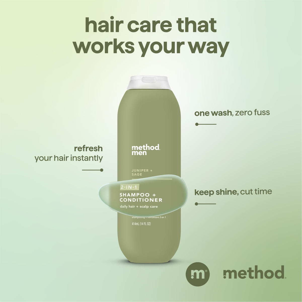 Method argan and jojoba oil visual highlighting smoothing and shine benefit