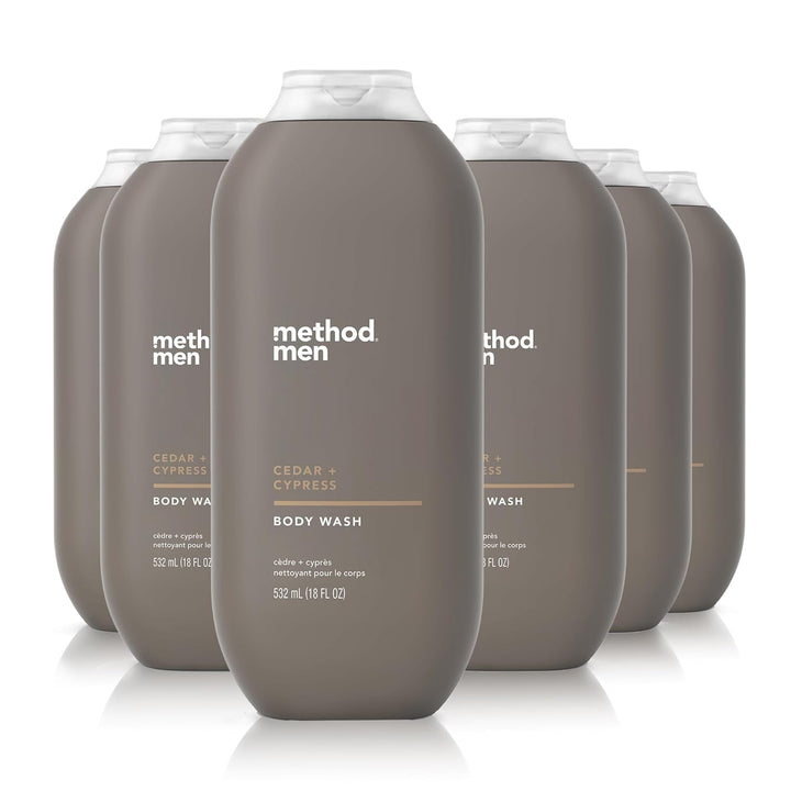 Method bottle front packaging showing cedar cypress scent and benefits