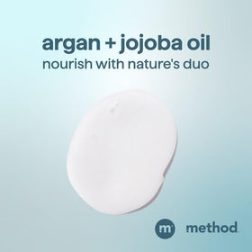 Method shampoo texture dispensed to show lather and quick rinse benefit