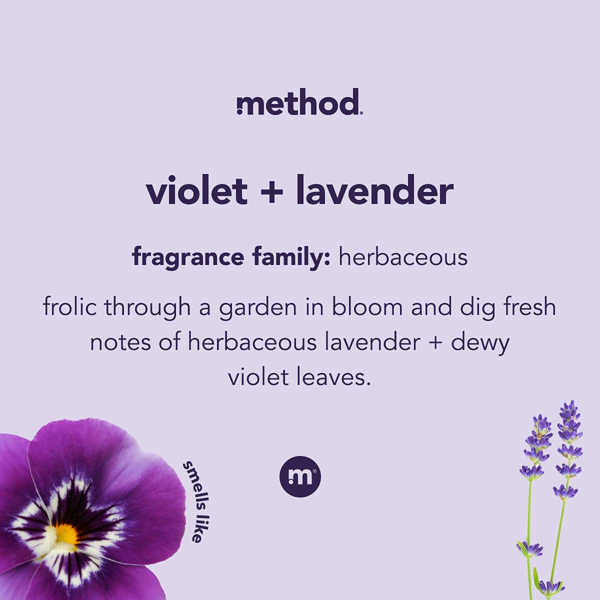 Method pump dispensing violet lavender gel demonstrating easy controlled dosing