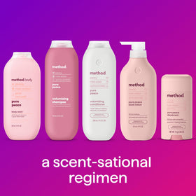 Method Pure Peace in bathroom lifestyle setting showing calming routine benefit