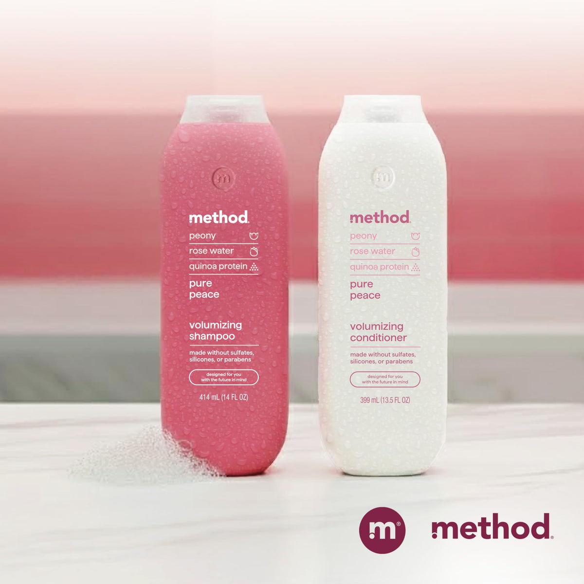 Method before and after hair shot highlighting visible volume and fuller-looking hair