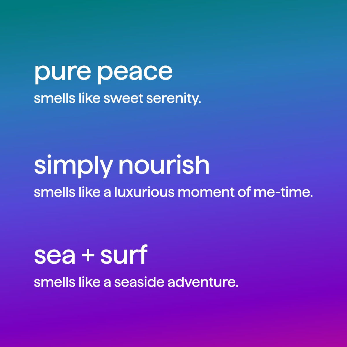 Method Pure Peace bottle close-up illustrating floral scent and gentle cleansing benefit