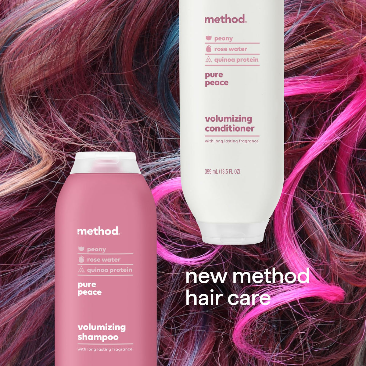 Method Pure Peace conditioner cream texture emphasizing smooth detangling benefit