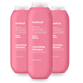 Method bottle front packaging showing product name and calming design benefit of uplift