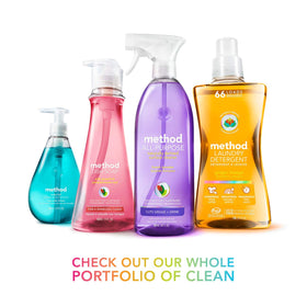 Method Sea Minerals pouch in a bathroom setting showing fresh scented ambiance