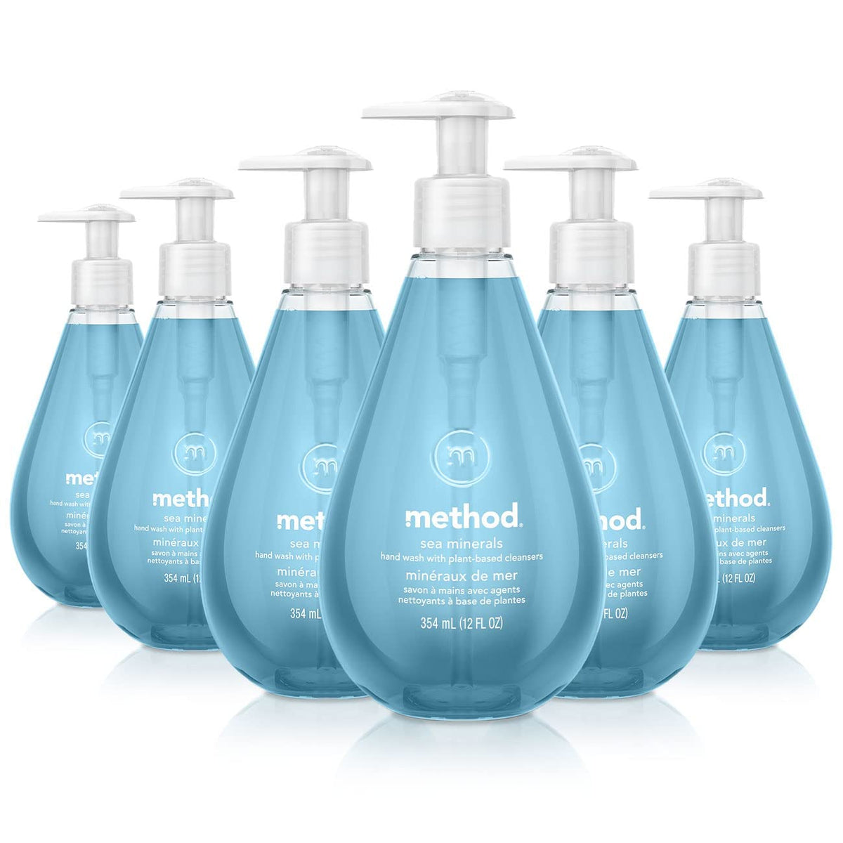 Method Sea Minerals front packaging showing clean bottle and pump benefit