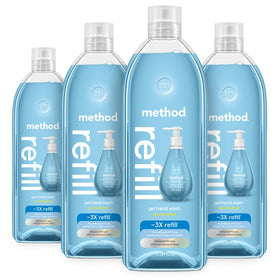 Method refill tub front view showing label and scent benefits
